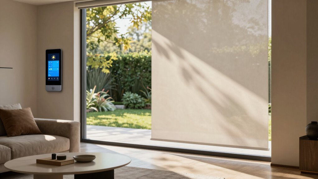 scheduled sun responsive blinds