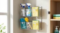 securely organize cleaning supplies
