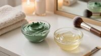 skincare masks or treatments