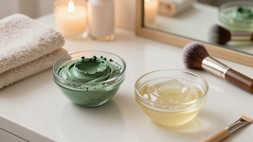 skincare masks or treatments