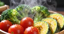 steam alters food texture