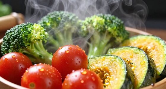 steam alters food texture