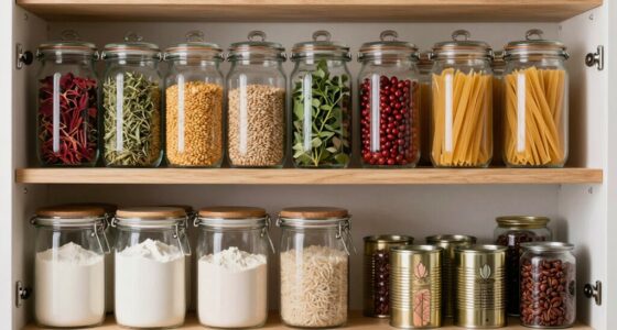 store essentials at eye level