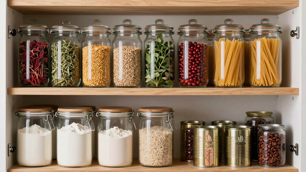 store essentials at eye level