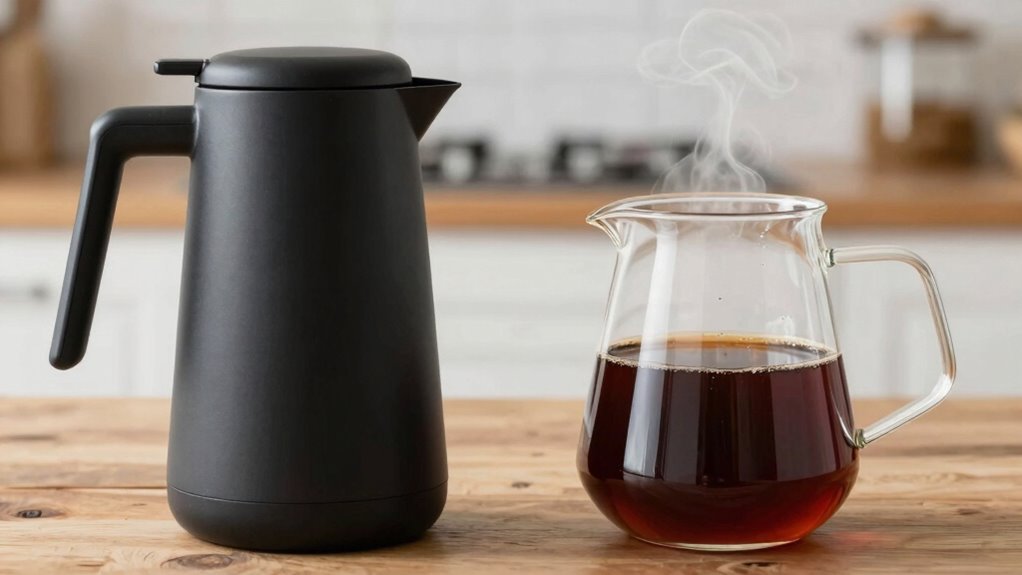 thermal vs glass coffee carafes