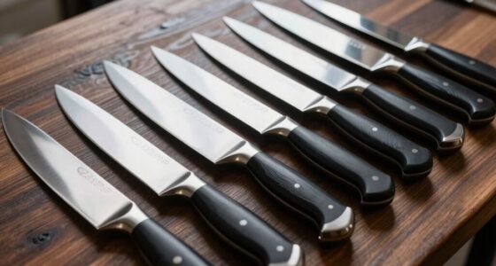 unused chef knife pieces