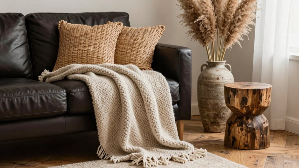 use textured decor elements