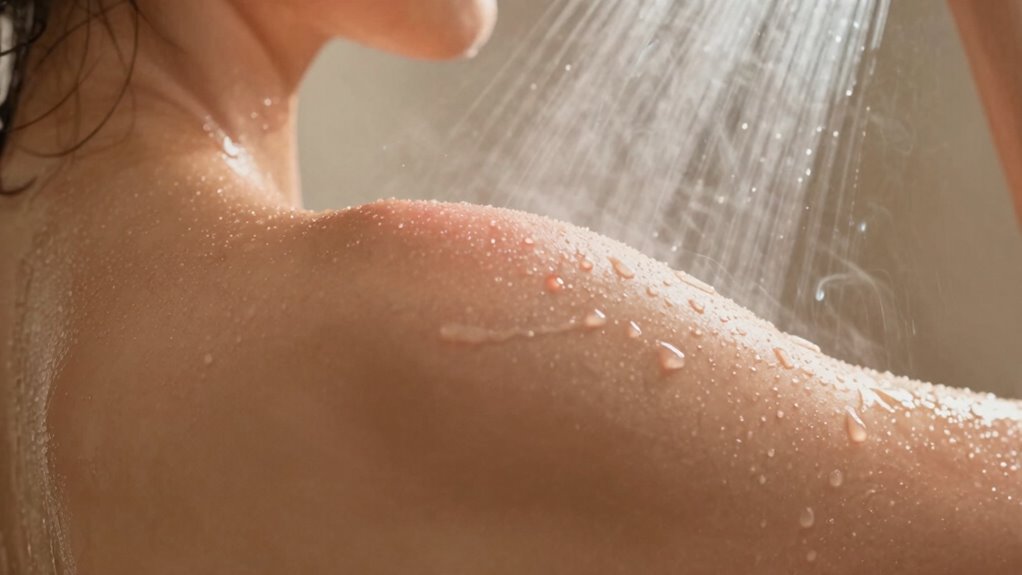 water temperature affects skin